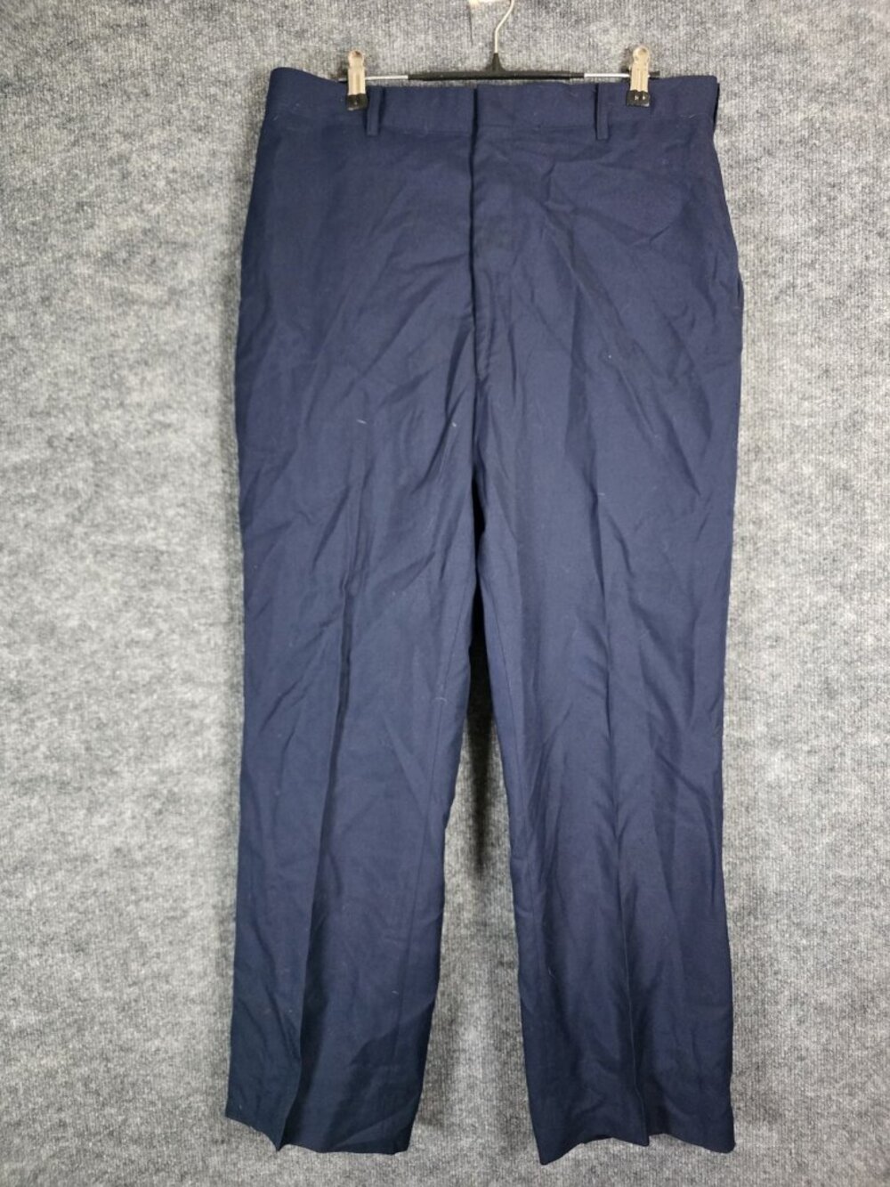 DSCP Dress Pants Mens 35x30 Blue Navy Uniform Tennessee Apparel Flat Front